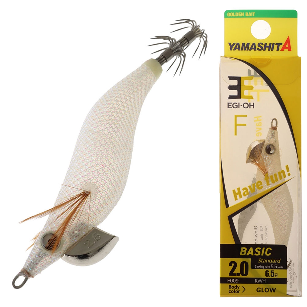 Yamashita EGI-OH F Squid Jig 2.0 60mm La-Me White