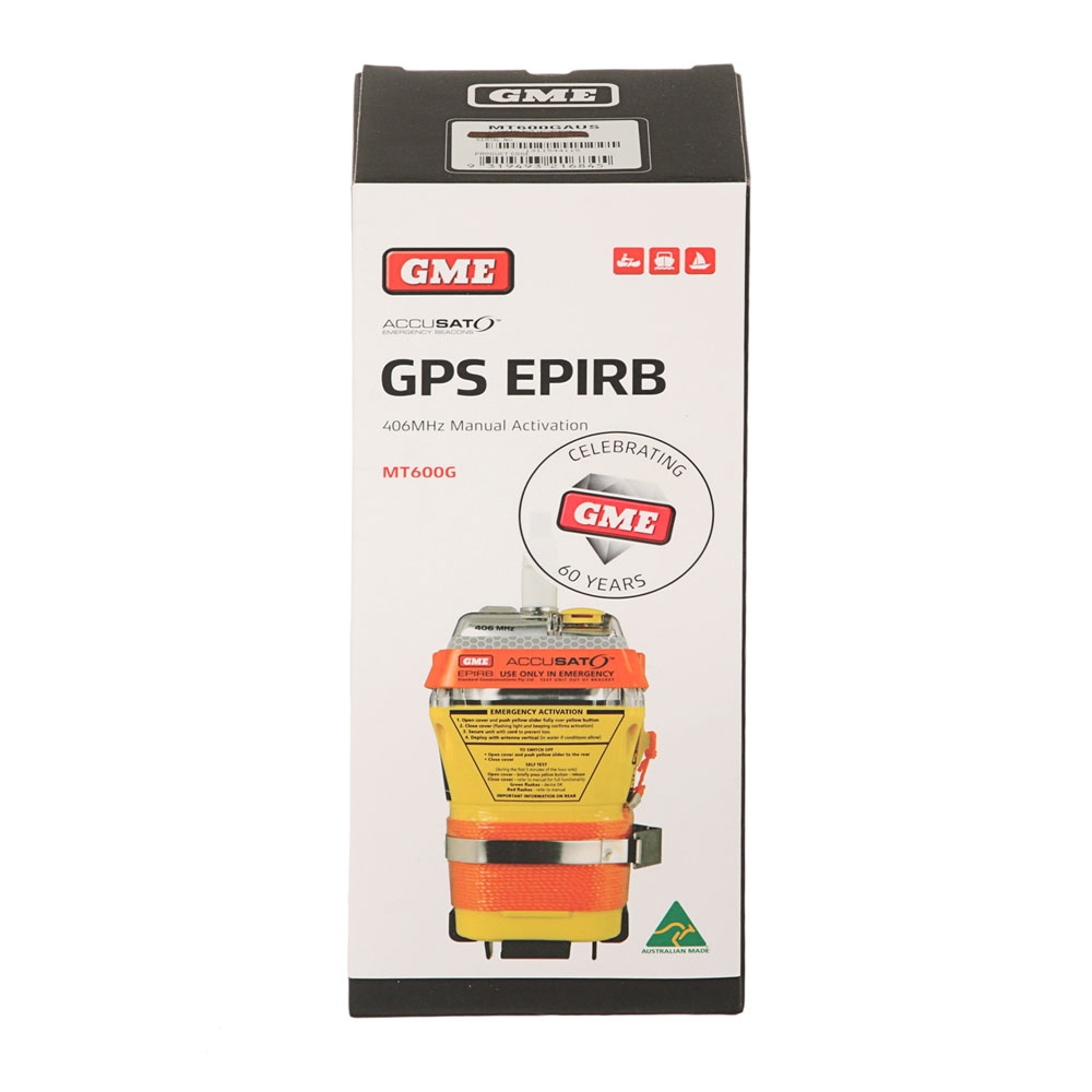 GME MT600G EPIRB with GPS and Strobe Light
