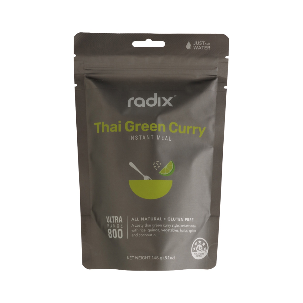 Radix Ultra V9 Freeze Dried Instant Meal 800kcal Thai Green Curry 147g
