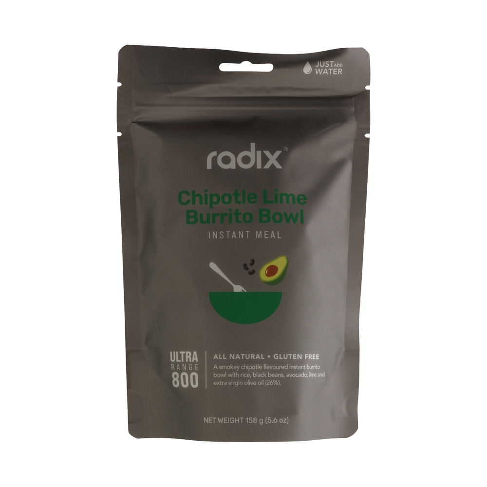 Radix Ultra V9 Freeze Dried Instant Meal 800kcal Chipotle Lime Burrito Bowl 158g