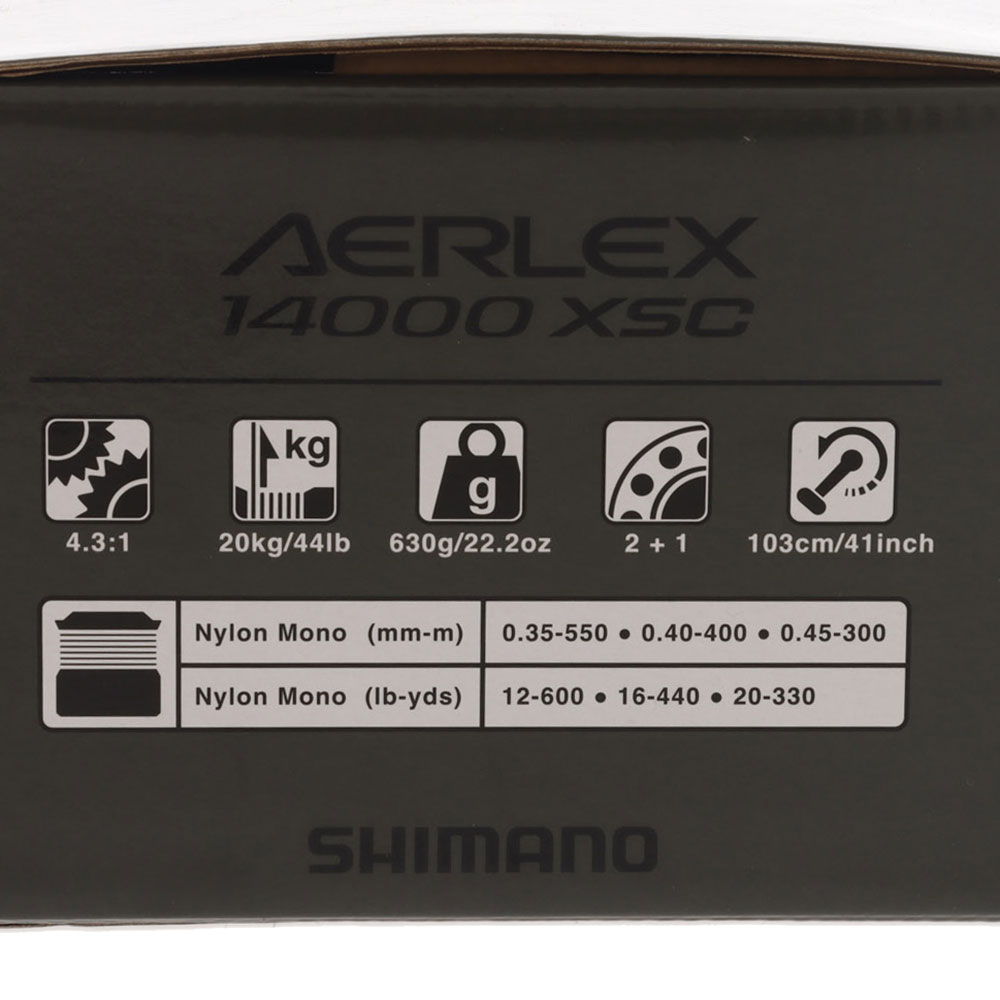 Shimano 25 Aerlex 14000 XSC Surf Reel