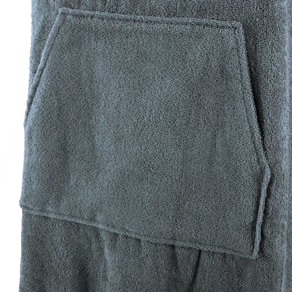 Black Shag Cotton Hooded Towel
