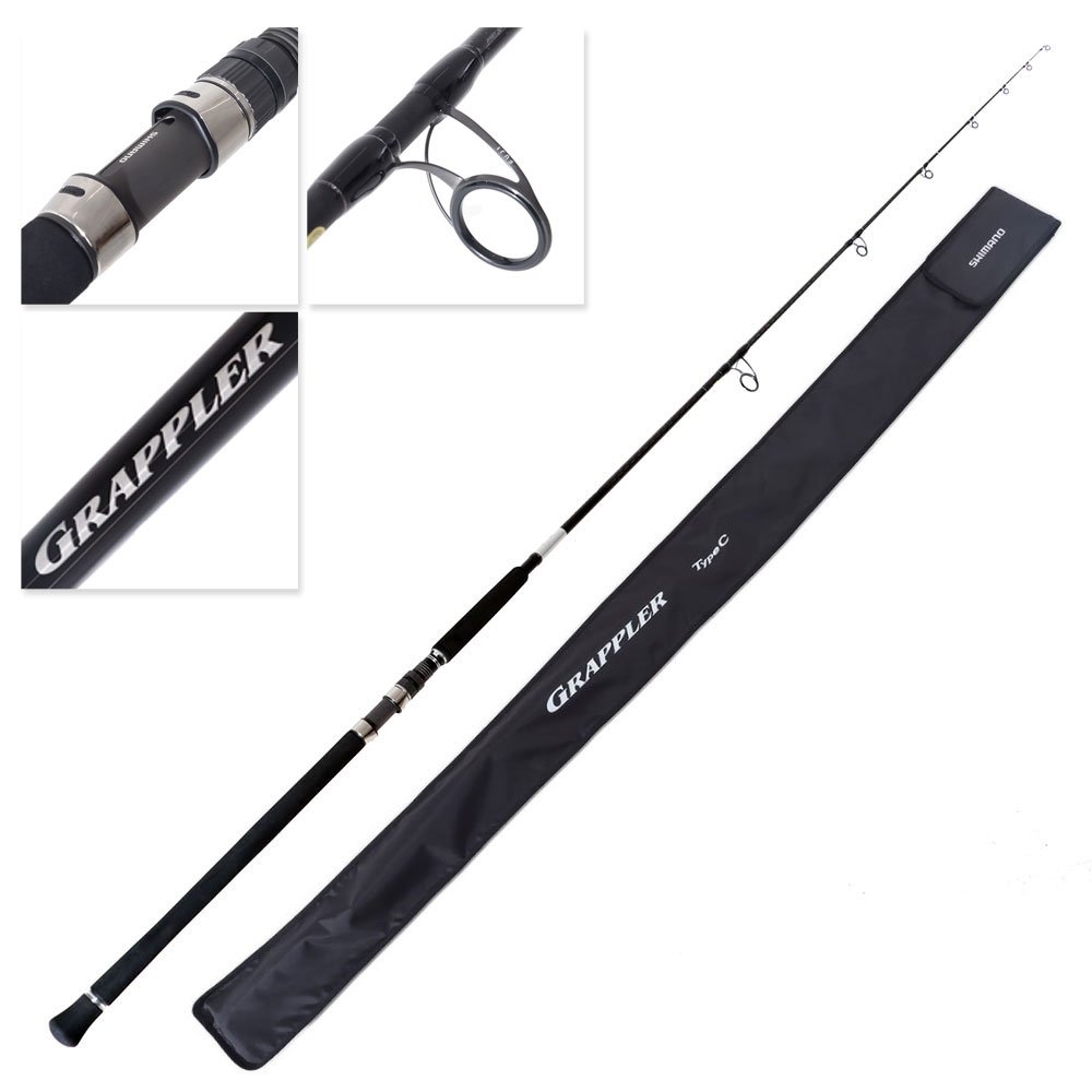 Shimano 25 Grappler Type C S82M Topwater Spin Rod 8ft 2in PE5 100g 2pc