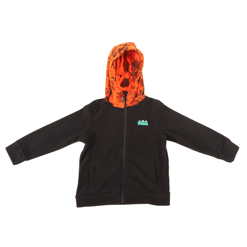 Ridgeline Kids Pursuit II 4-Piece Fleece Layering Pack Black Orange Blaze