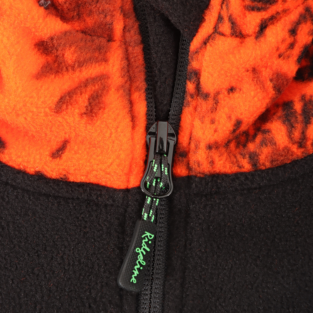 Ridgeline Kids Pursuit II 4-Piece Fleece Layering Pack Black Orange Blaze