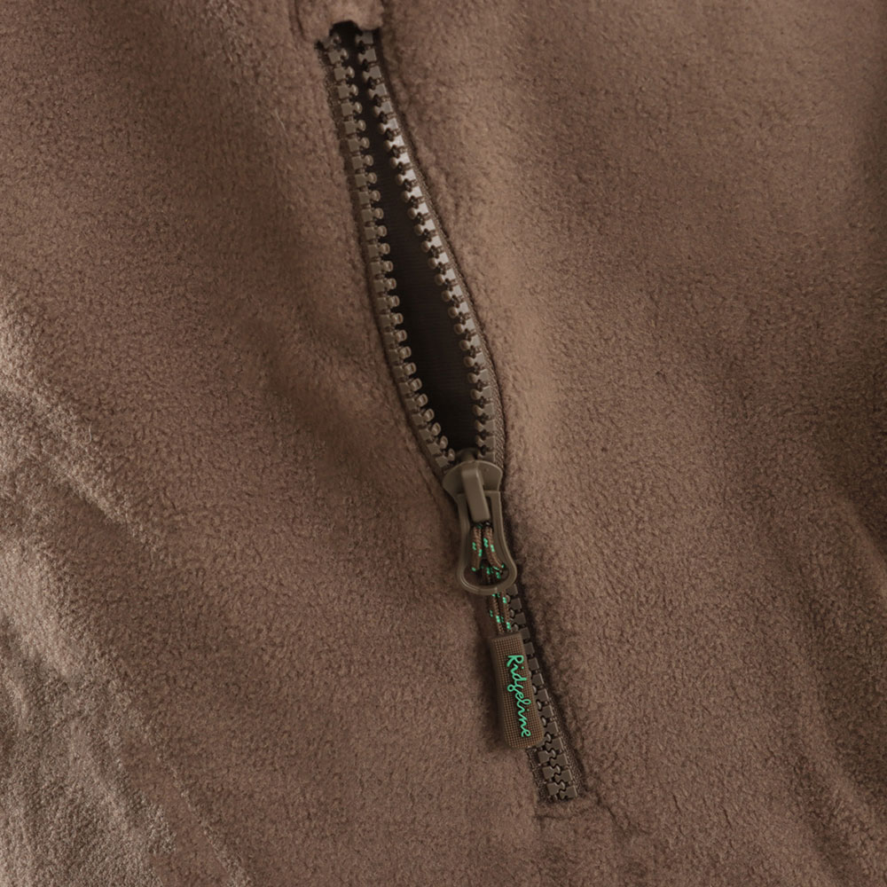 Ridgeline Hybrid Fleece Mens Hunting Vest Brown Bark/Light Bark