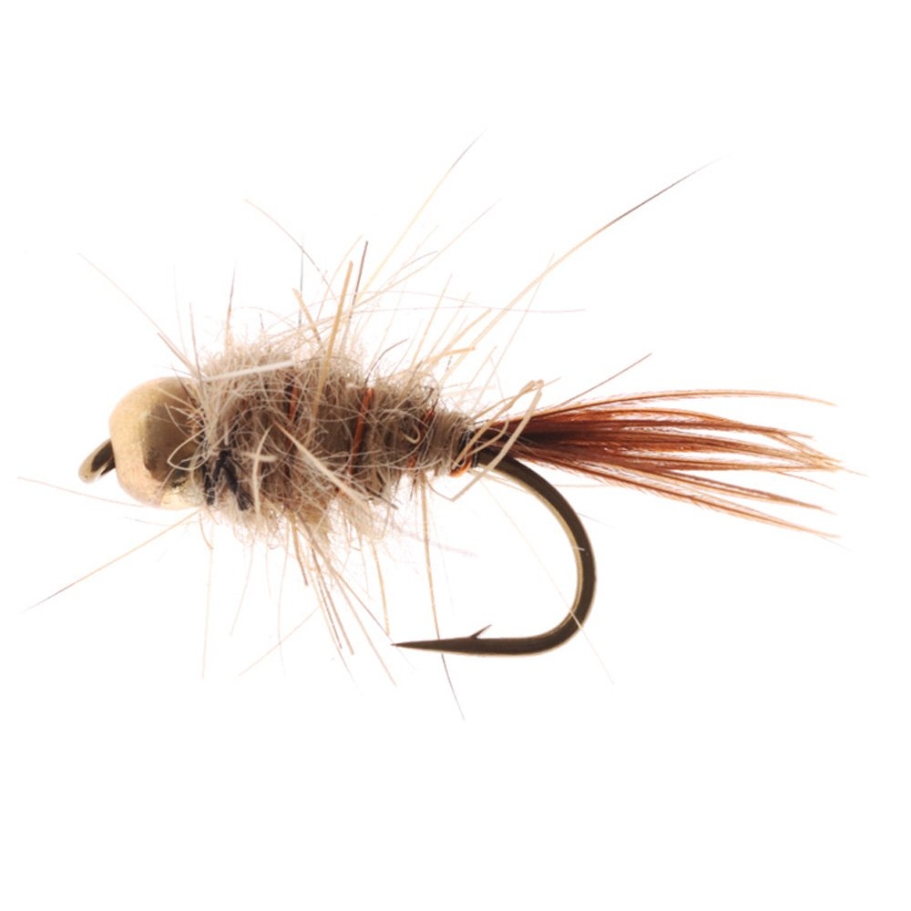 Feather Merchants Hare and Copper Trout Fly Gold Bead #12