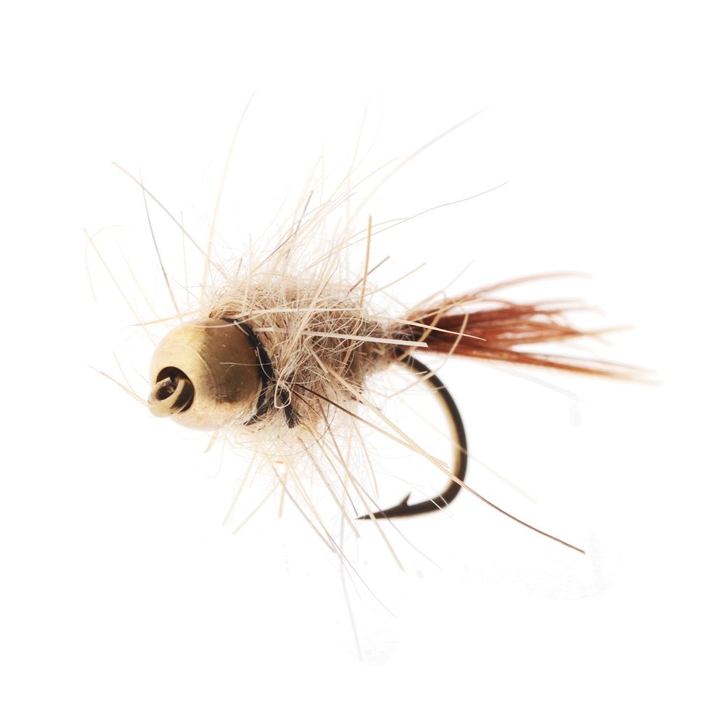 Feather Merchants Hare and Copper Trout Fly Gold Bead #12