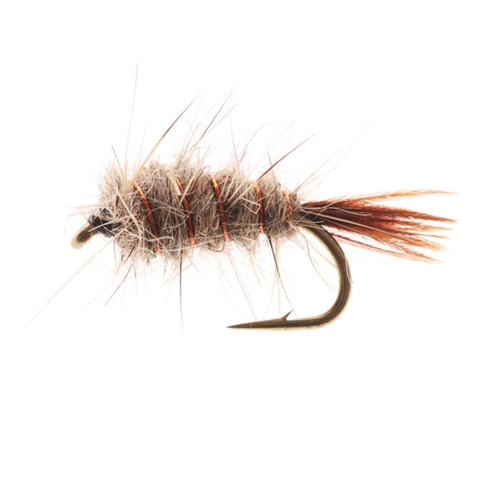 Feather Merchants Hare and Copper Weighted Trout Fly #12