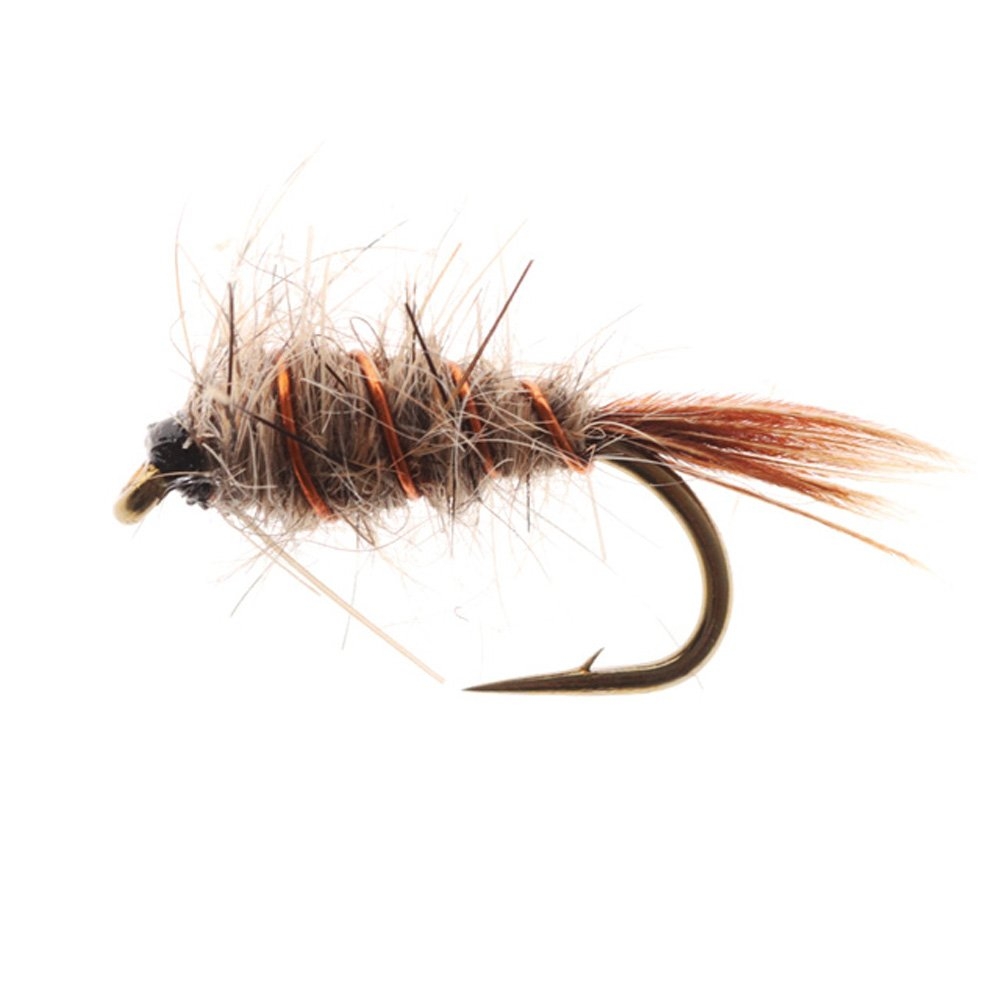 Feather Merchants Hare and Copper Weighted Trout Fly #14