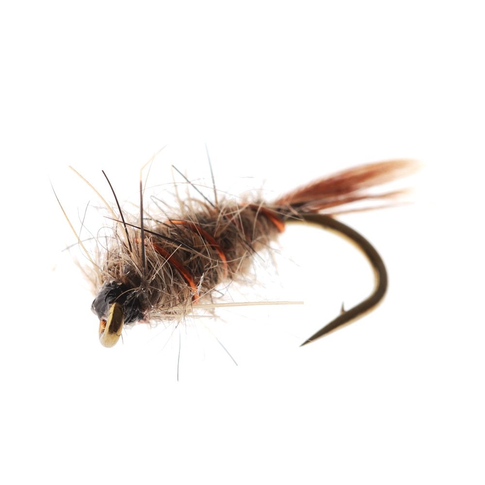 Feather Merchants Hare and Copper Weighted Trout Fly #14