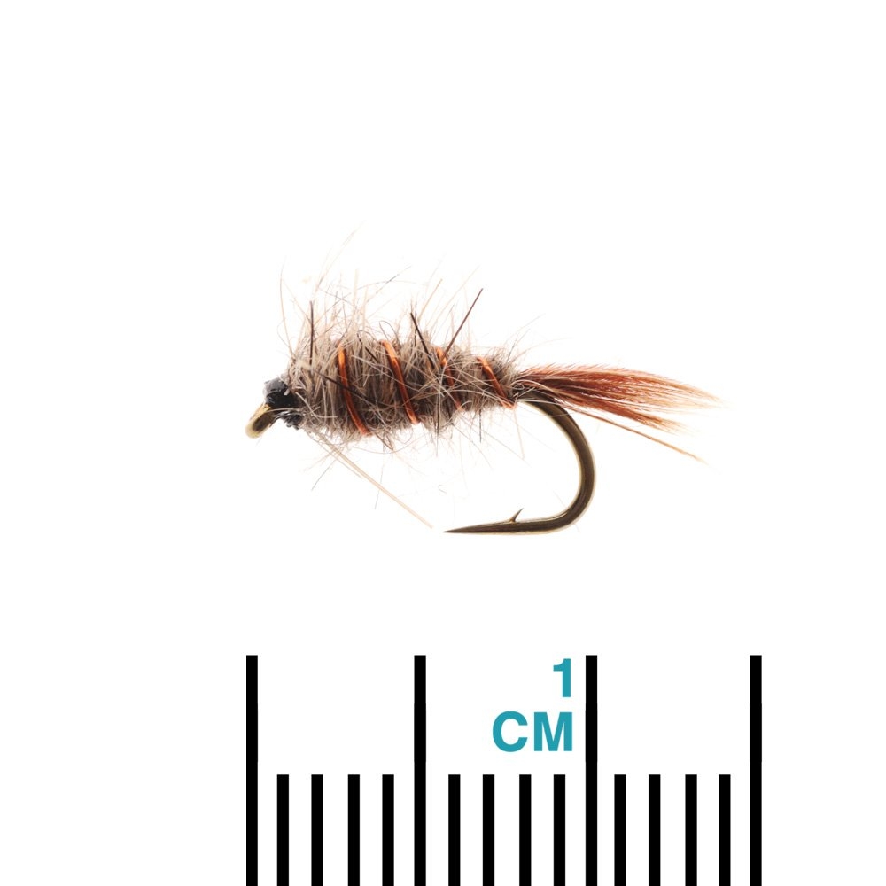 Feather Merchants Hare and Copper Weighted Trout Fly #14