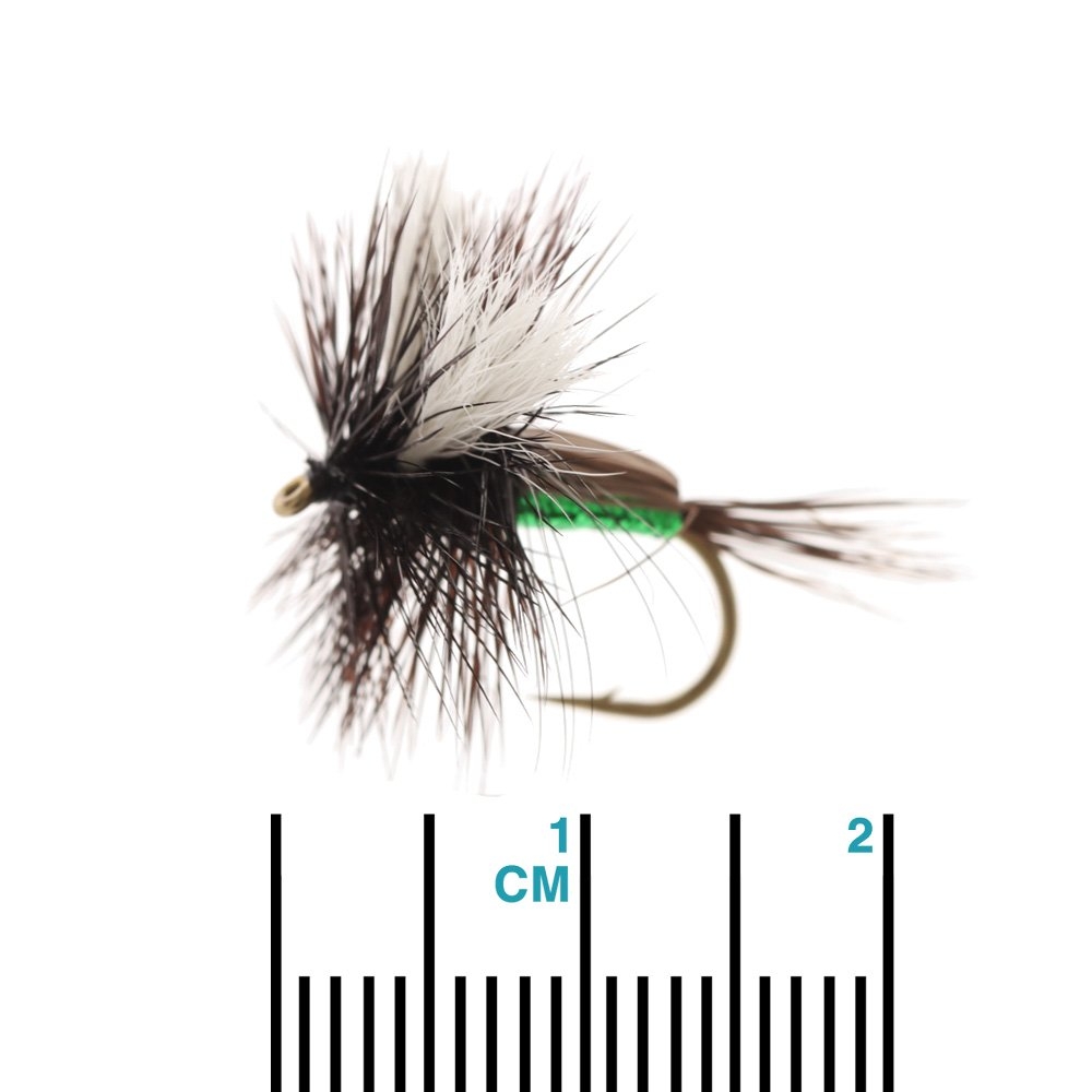 Feather Merchants Humpy Dry Fly Green #10