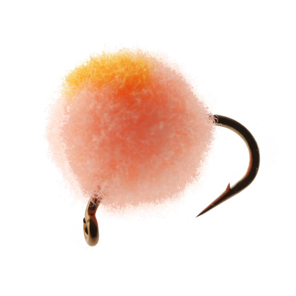 Feather Merchants Glo Bug Flashtail Mini Egg Fly Pink Champagne #14