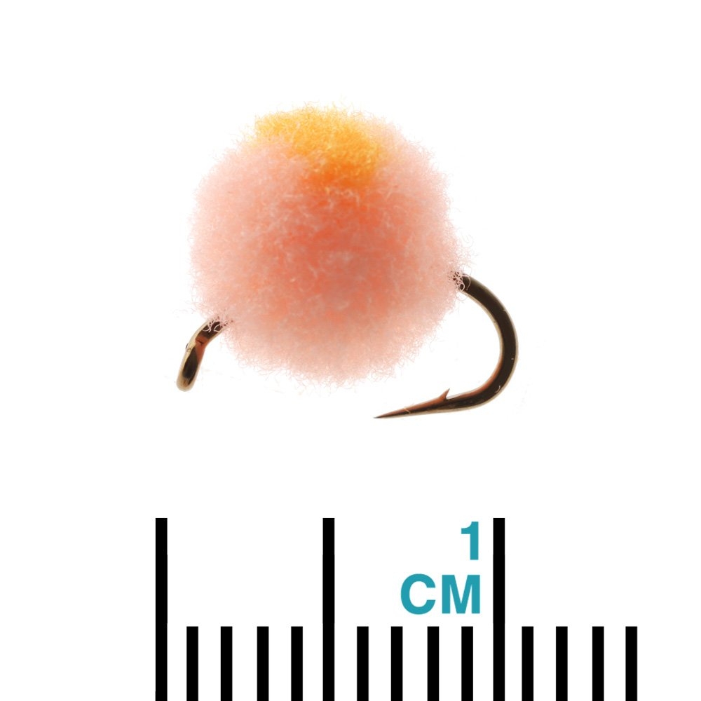 Feather Merchants Glo Bug Flashtail Mini Egg Fly Pink Champagne #14