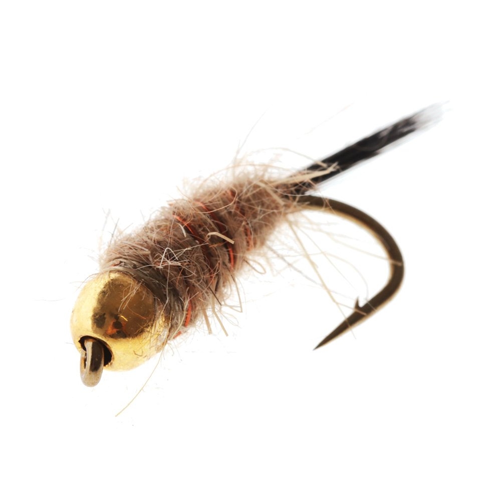 Feather Merchants Hare and Copper Bomb GTB Nymph #10