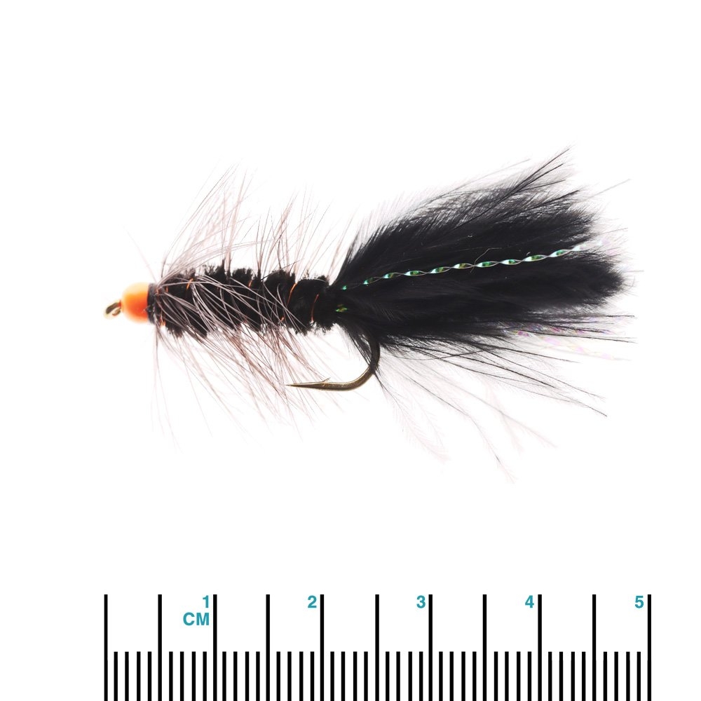 Feather Merchants Hot Bead Bugger Black Nymph #6
