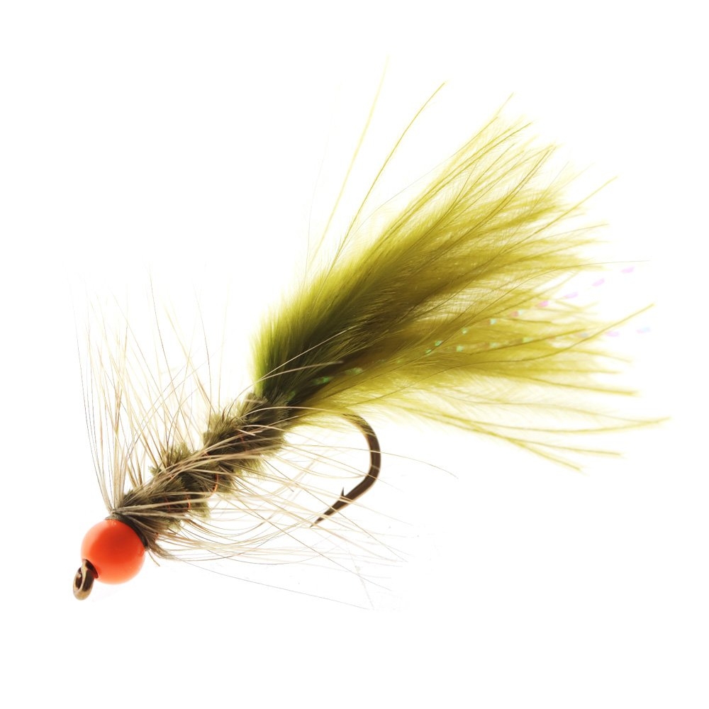 Feather Merchants Hot Bead Bugger Olive Nymph #6