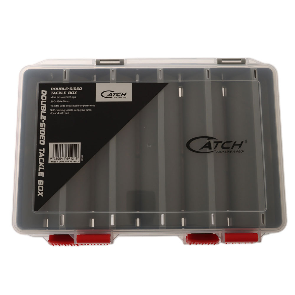 Catch Double-Sided Slowpitch Jig Tackle Box 26 x 18 x 6cm
