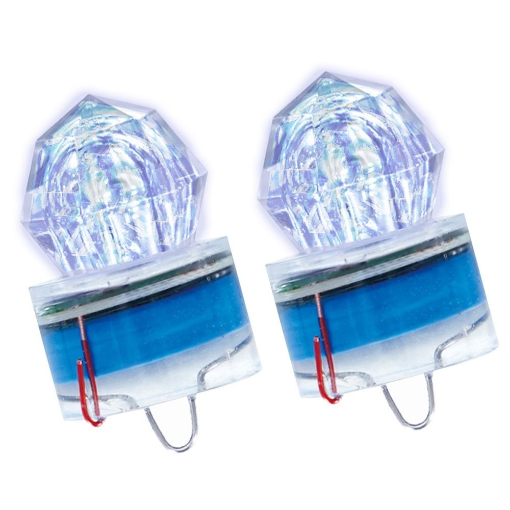 Bluewing Water Activated Diamond Deep Drop LED Light Twin Pack Blue