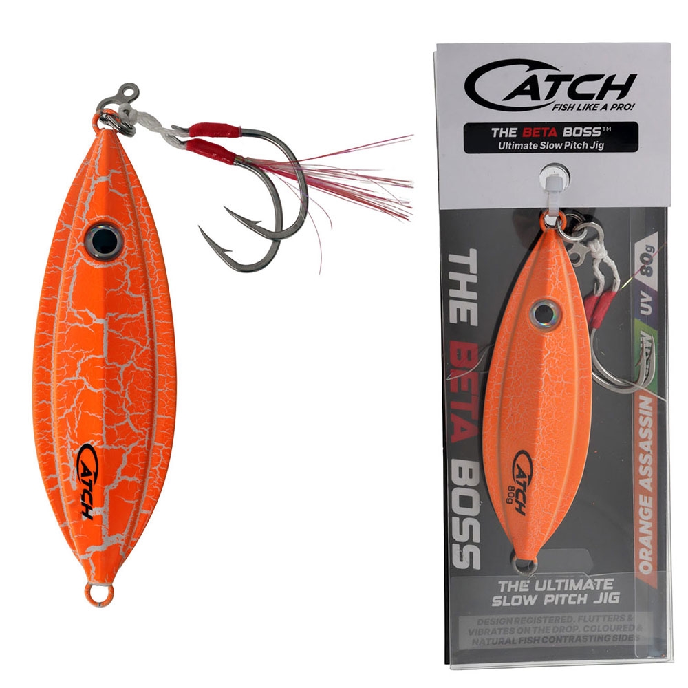 Catch The Beta Boss Slow Pitch Jig 80g Orange Assassin