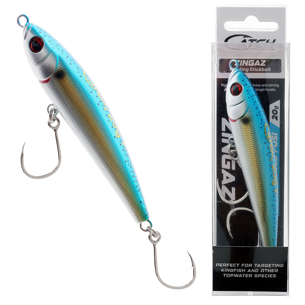 Catch Zingaz Floating Stickbait 120mm 20g Blue Gold Fusilier