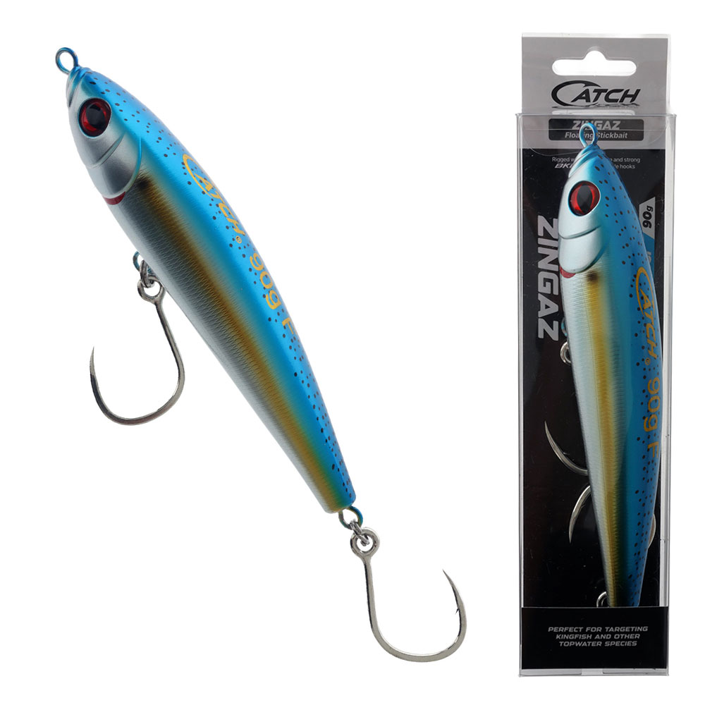 Catch Zingaz Floating Stickbait 180mm 90g Blue Gold Fusilier