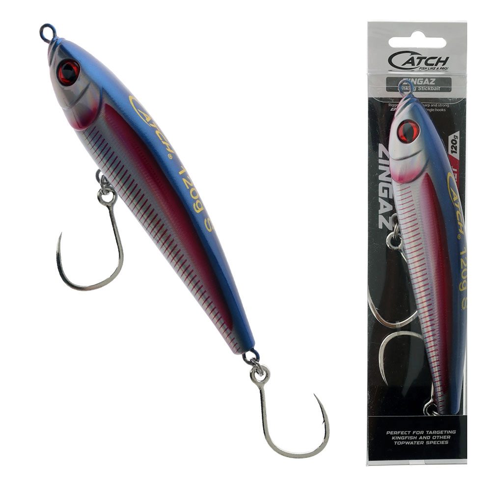 Catch Zingaz Sinking Stickbait 180mm 120g Red Rocket Catch Zingaz Sinking Stickbait 180mm 120g Red Rocket