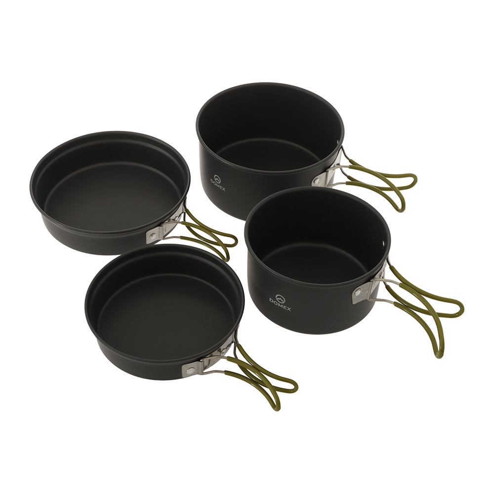 Domex Anodised 10-Piece Camping Cook Set