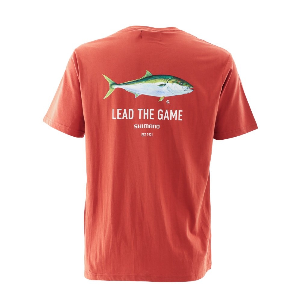 Shimano Lead The Game Mens T-Shirt Kingfish Rust