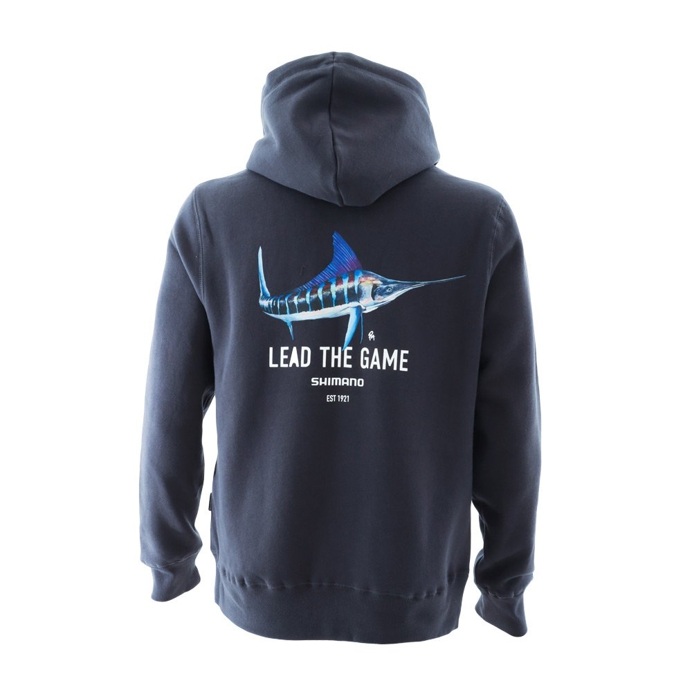 Shimano Lead The Game Mens Pullover Hoodie Marlin