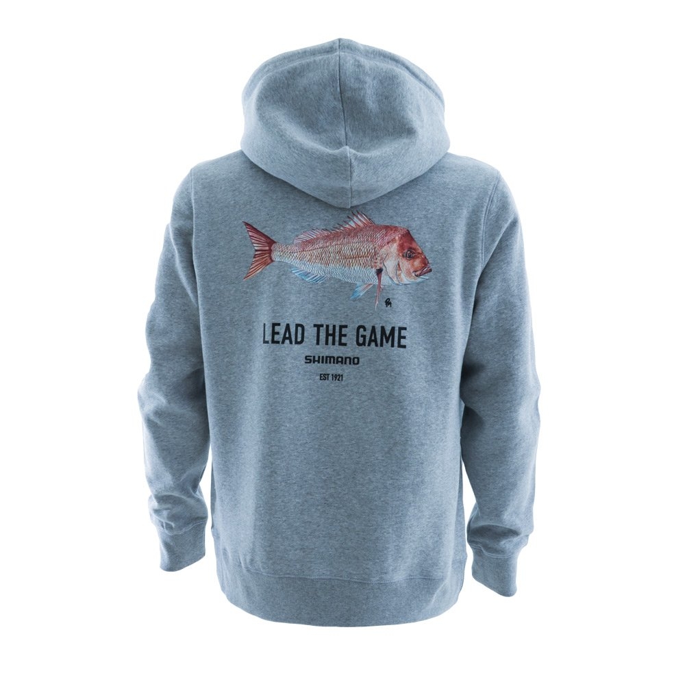 Shimano Lead The Game Mens Pullover Hoodie Snapper