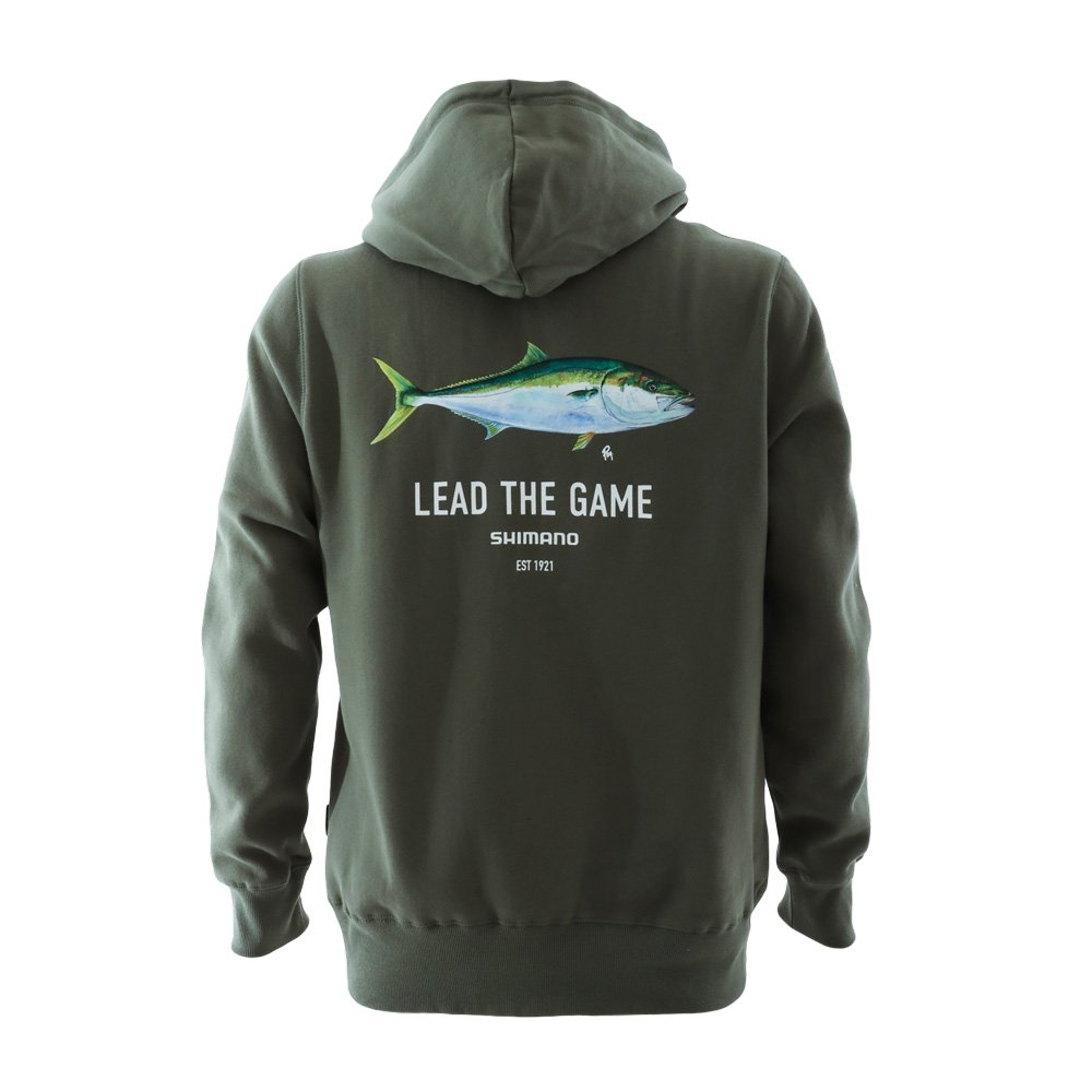 Shimano Lead The Game Mens Pullover Hoodie Kingfish