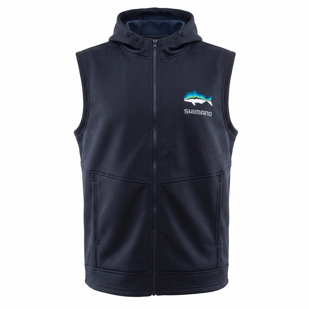 Shimano Performance Mens Hooded Vest Tri-Colour Snapper