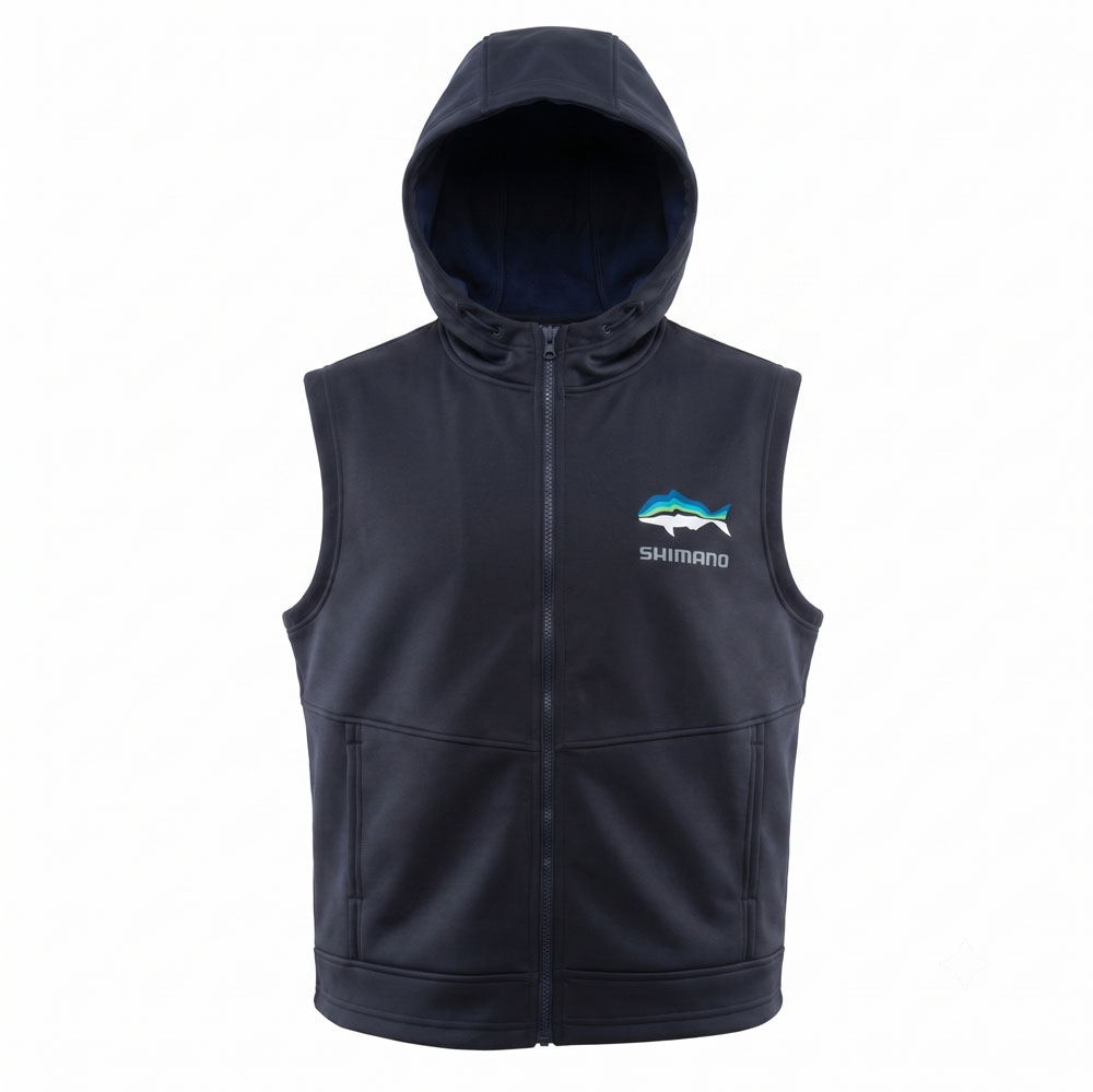 Shimano Performance Mens Hooded Vest Tri-Colour Snapper