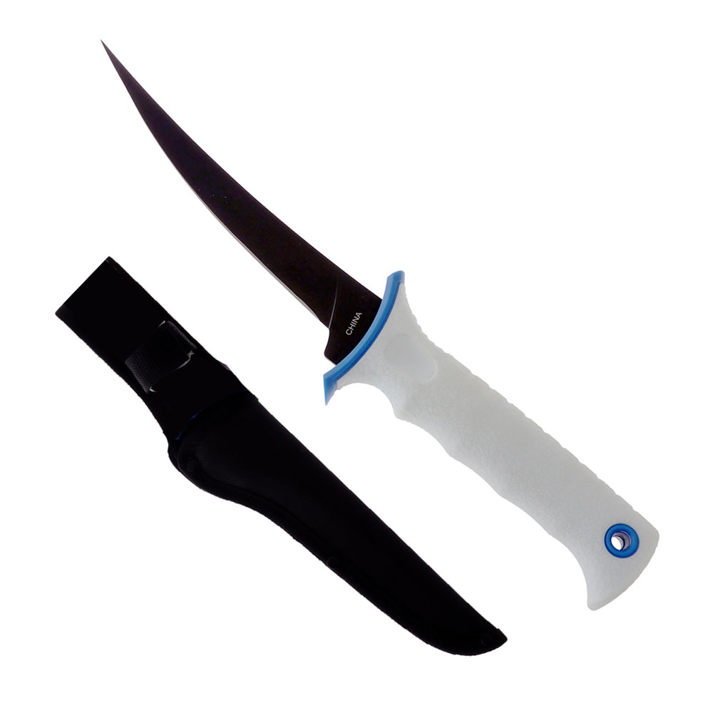 PENN Saltwater Fillet Knife with Sheath White 7in