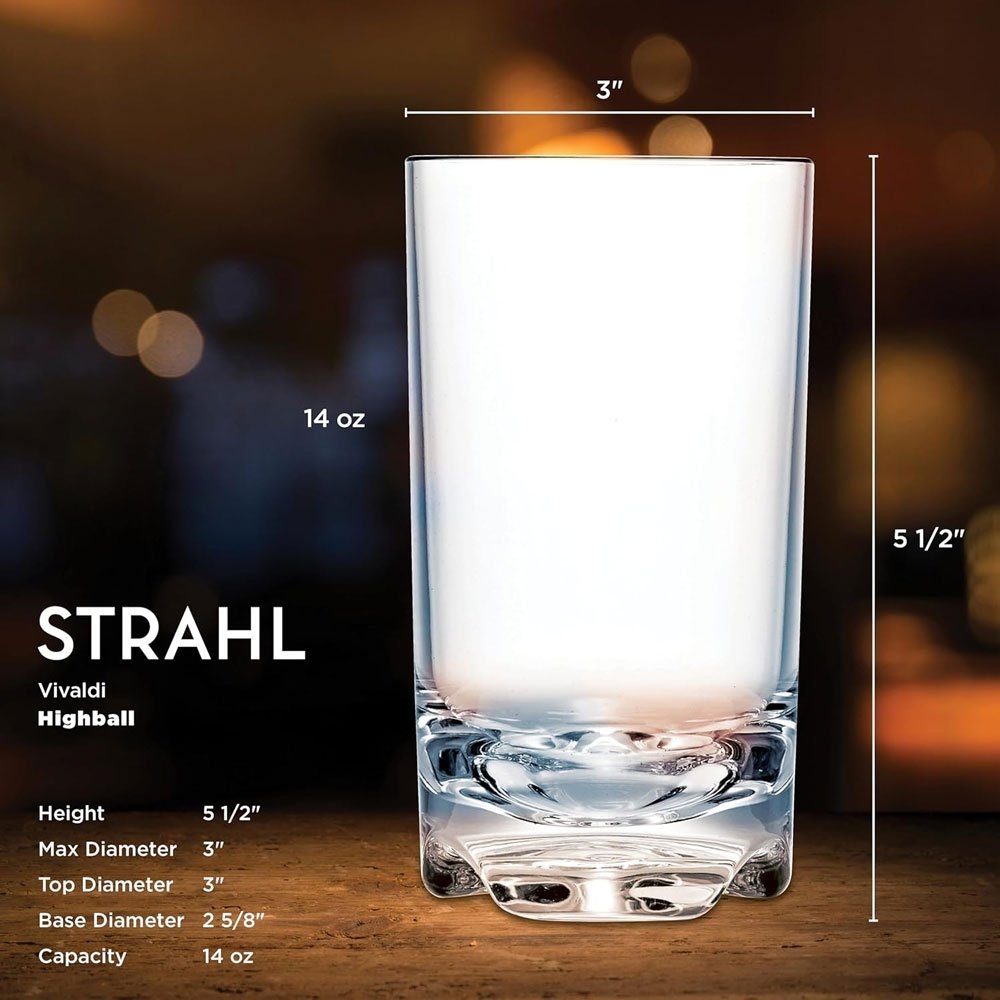 Strahl Vivaldi Shatterproof Polycarbonate Highball Tumbler 414ml