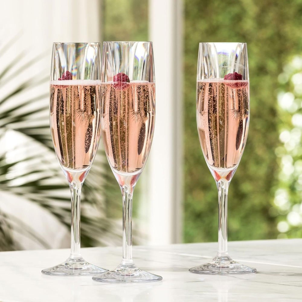 Strahl Design Shatterproof Polycarbonate Champagne Flute 4-Piece Gift Set 166ml