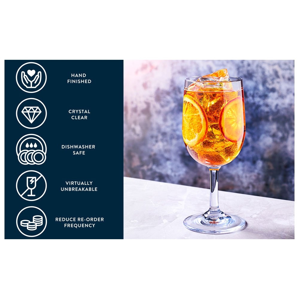 Strahl Design Shatterproof Polycarbonate Classic Wine Glass 4-Piece Gift Set 245ml