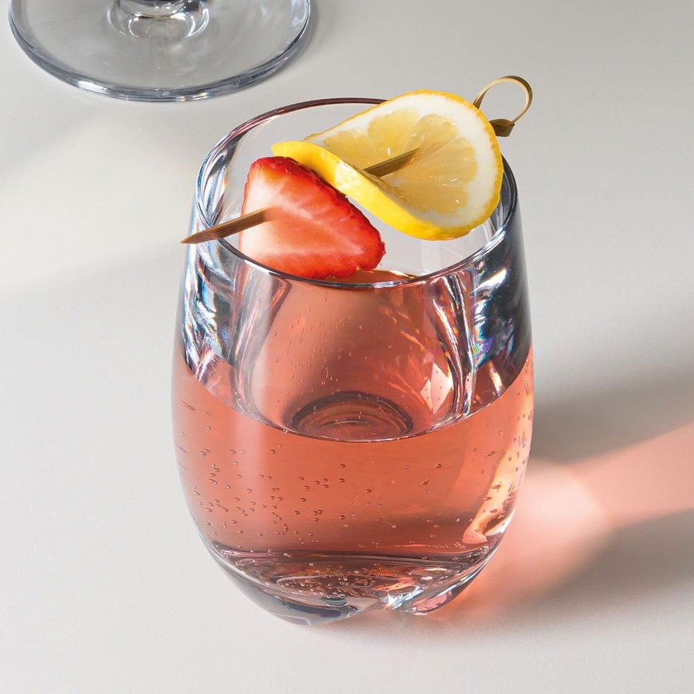 Strahl Design Shatterproof Polycarbonate Stemless Wine Glass 4-Piece Gift Set 384ml
