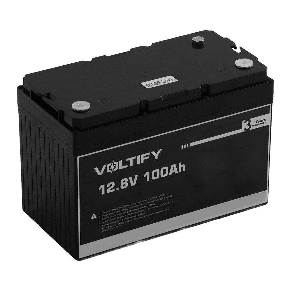 Voltify LiFePO4 Rechargeable Lithium Deep Cycle Battery 12V 100Ah with Bluetooth