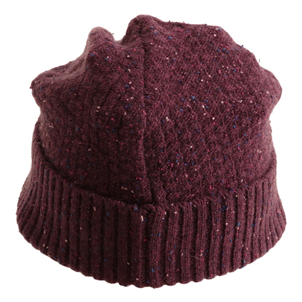 Swanndri South Road Waffle Beanie Dark Plum