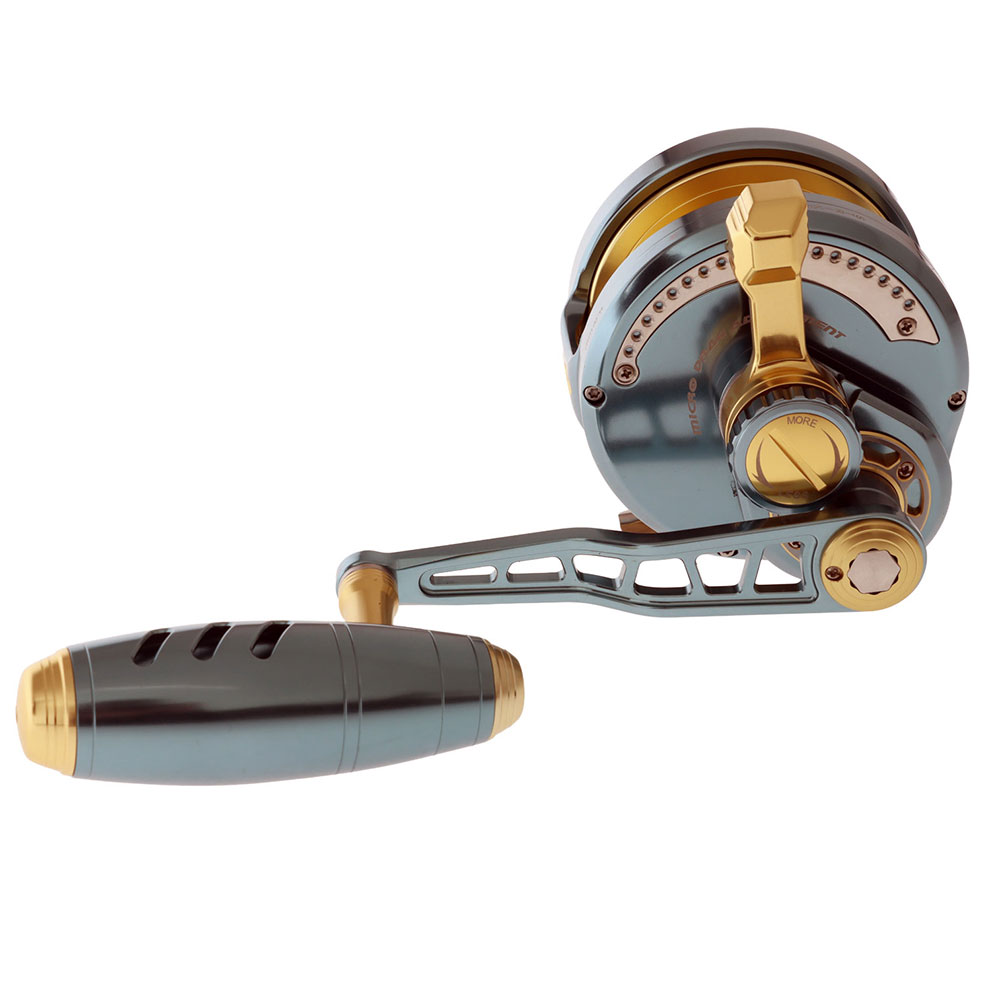 Maxel Rage 90N Narrow Jigging Reel Dark Grey/Gold