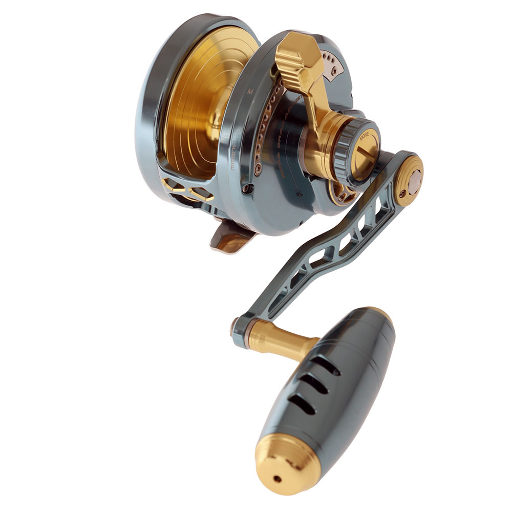Maxel Rage 90N Narrow Jigging Reel Dark Grey/Gold