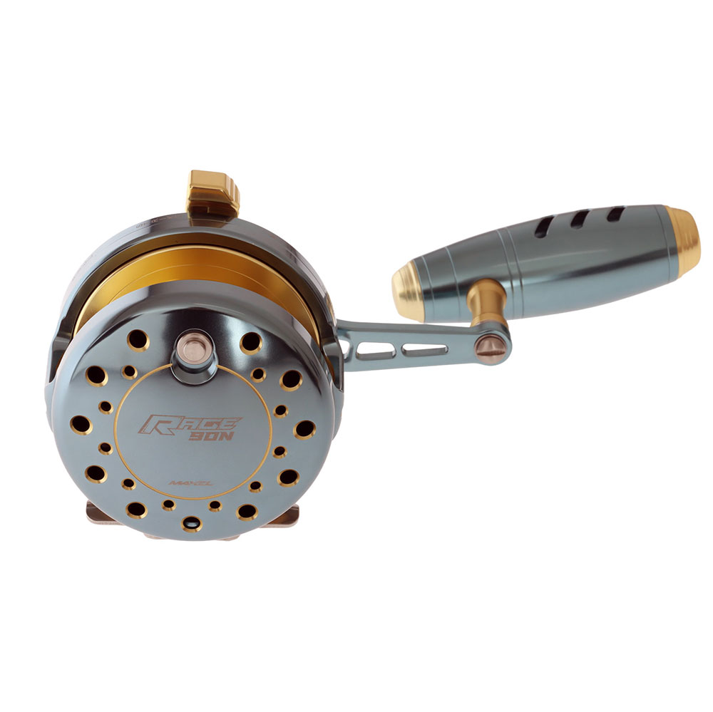 Maxel Rage 90N Narrow Jigging Reel Dark Grey/Gold