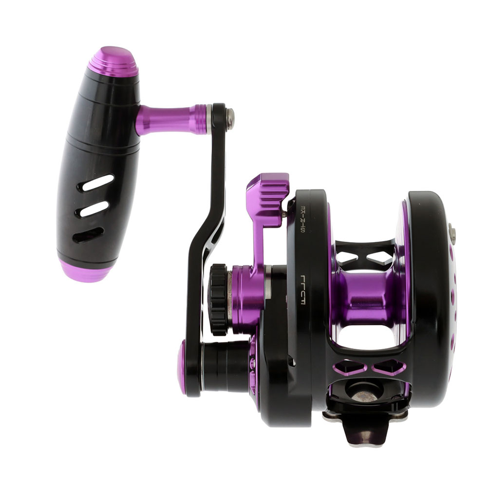 Maxel Rage 90N Narrow Jigging Reel Black/Purple