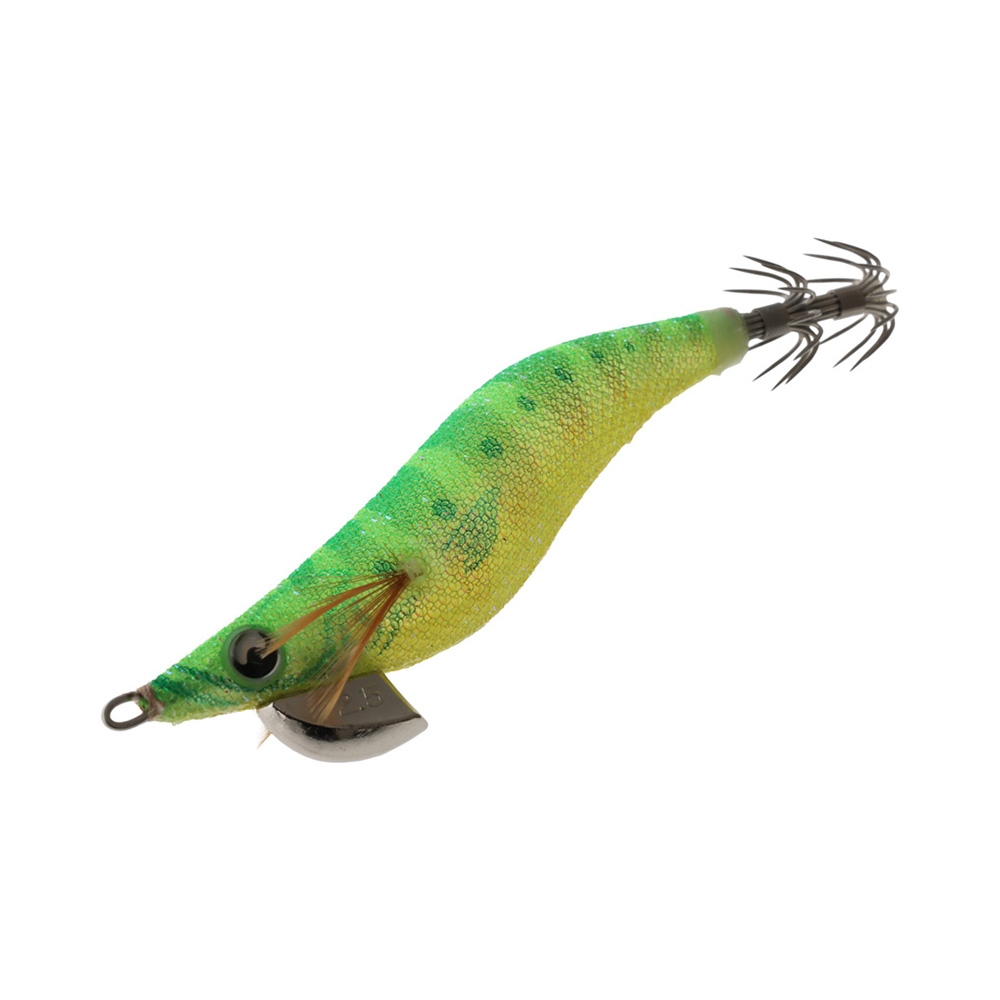 Yamashita EGI-OH F Glow Squid Jig 2.5 75mm La-Me Green/Yellow