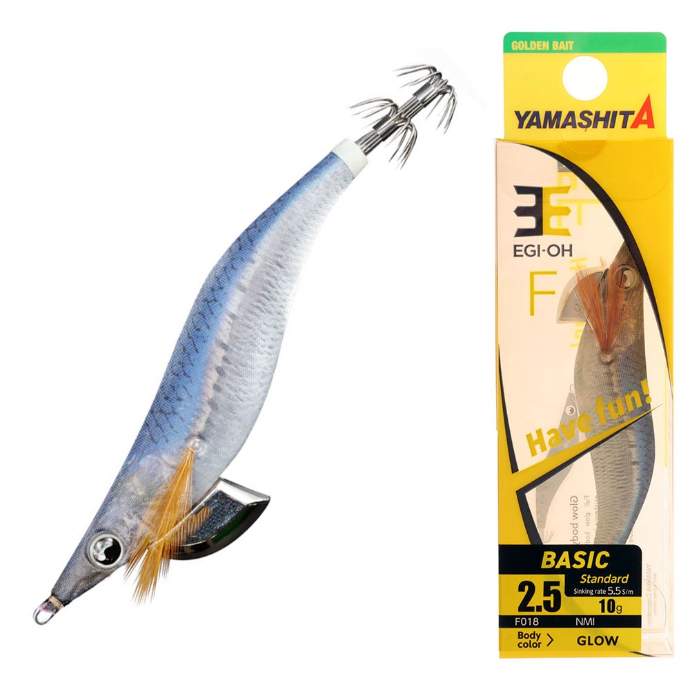 Yamashita EGI-OH F Glow Squid Jig 2.5 75mm Natural Mackerel