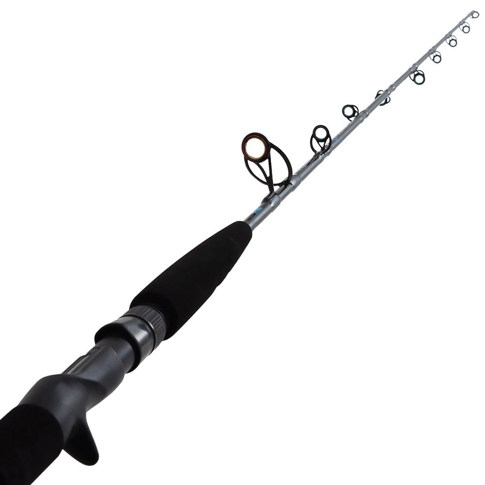 cyclone fishing pole PROP JR Glass rod blanks and full featured reels with instant anti revere and oversized fighting handles. SELE CYCLONE SURF
