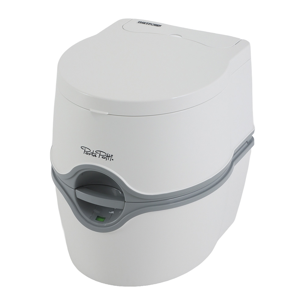Thetford Porta Potti 565P Camping & RV Piston Flush Premium Portable Toilet 21L